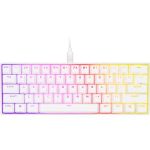 K65 RGB Mini 60% Mechanical Gaming Keyboard - US Qwerty - MX Red - Wit