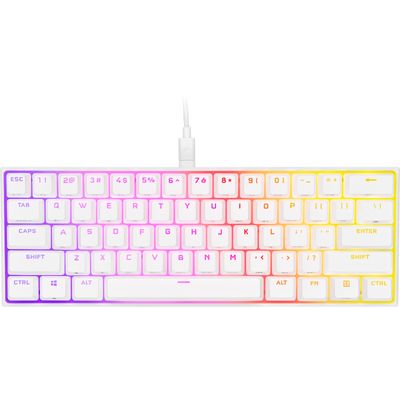 K65 RGB Mini 60% Mechanical Gaming Keyboard - US Qwerty - MX Red - Wit