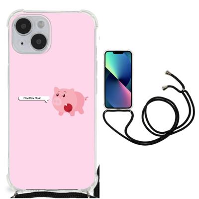 iPhone 14 Stevig | Bumper Hoesje | Pig Mud