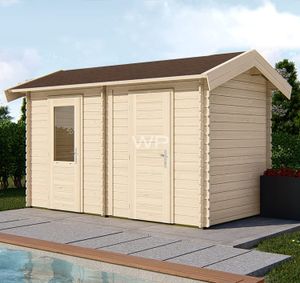 Woodpro Blokhut/Tuinhuis Loveren 400x200 cm- Zadeldak- Hout- Woodpro