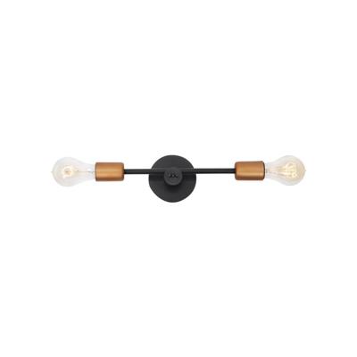 Lyora WandlampSticks zwart met goud - 6267