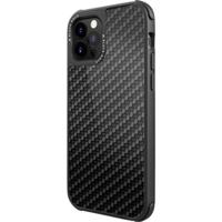 Black Rock Robust Real Carbon Backcover Apple iPhone 12, iPhone 12 Pro Zwart - thumbnail