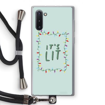 It's Lit: Samsung Galaxy Note 10 Transparant Hoesje met koord
