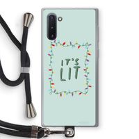 It's Lit: Samsung Galaxy Note 10 Transparant Hoesje met koord