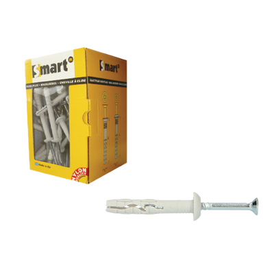 pgb-Europe SMART | Nagelplug halfbolle kop Ø 6x60 Ny | 50 st SM00SPN01060060E