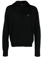 Vivienne Westwood hoodie en laine vierge à logo brodé - Noir