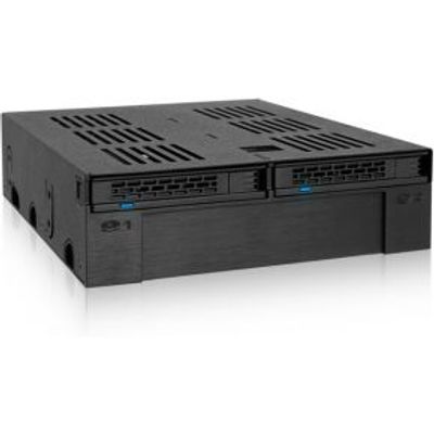 Icy Dock MB322SP-B 2x2,5 SATA mobile rack+3,5 SATA voor externe 5,25