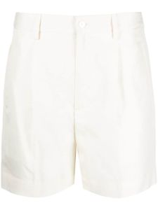 Ralph Lauren Collection short froncé à taille haute - Blanc