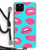 Bite my lip: Pixel 5a 5G Transparant Hoesje met koord