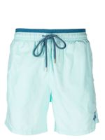 Vilebrequin contrast-trim drawstring swim shorts - Bleu - thumbnail