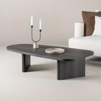 Nohr Organische Salontafel 'Jenea' Zwart MDF, 130 x 65cm