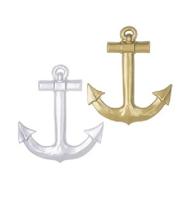 Widmann Decoratie 3D anker - PVC - 50 cm - Maritieme thema decoratie
