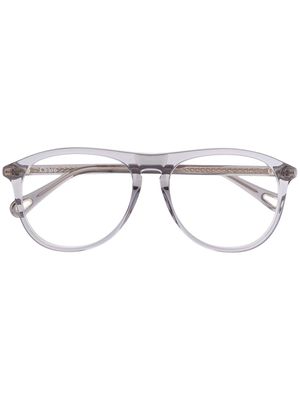 Chloé Eyewear lunettes de vue à monture ronde - Gris