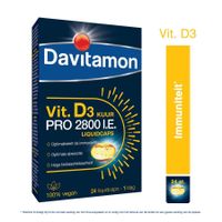 Davitamon Vitamine D3 Pro 2800 IU Vegan 24 Liquidcaps - thumbnail