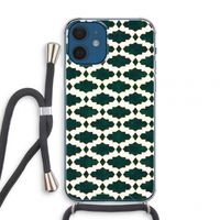Moroccan tiles: iPhone 12 mini Transparant Hoesje met koord