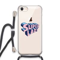 Superlady: iPhone 7 Transparant Hoesje met koord