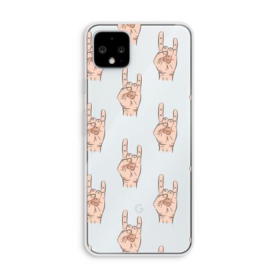 Rock: Pixel 4 XL Transparant Hoesje