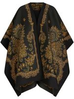 ETRO cape Ornamental à motif cachemire - Noir