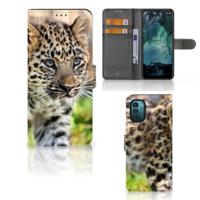 Nokia G11 | G21 | Telefoonhoesje | Met pasjeshouder | Baby Luipaard