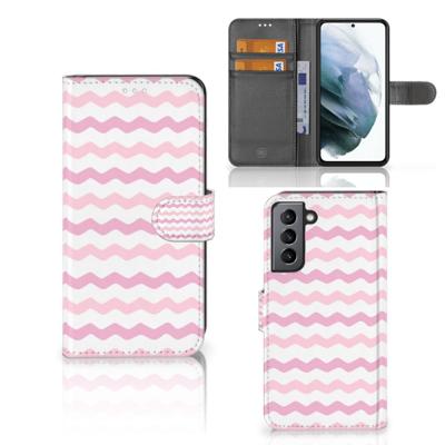 Samsung Galaxy S21 FE | Telefoon Hoesje | Waves Roze