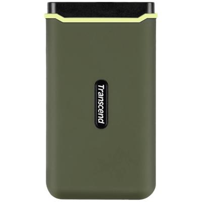 Transcend ESD380C 500 GB Externe SSD harde schijf USB-C 3.2 Gen 2 Legergroen TS500GESD380C