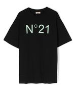 Nº21 Kids t-shirt à logo imprimé - Noir