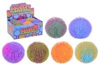 Fluffy bal 23 cm, twee kleurig - thumbnail