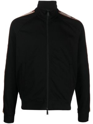 DSQUARED2 sweat zippé à logo brodé - Noir