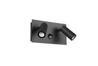 Trio Wand lampTunga met bewegingssensor antraciet - 222969242