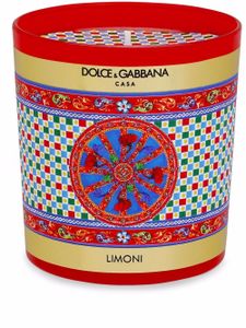 Dolce & Gabbana bougie à imprimé Carretto - Rouge