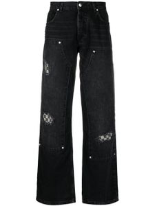 MISBHV distressed straight-leg jeans - Noir