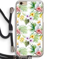 Gele kuif: iPhone 6 / 6S Transparant Hoesje met koord