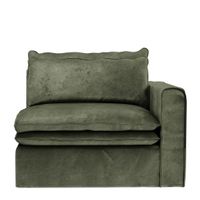Rivièra Maison Modulaire Bank 'Continental' Corner Rechts, Velvet, kleur Ivy - thumbnail