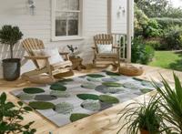 Sanderson - Dandelion Clocks-Botanical Green outdoor 445807 - 250x350 cm Vloerkleed