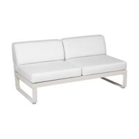 Fermob Bellevie 2-zitsmodule loungebank Clay Grey - Off-White