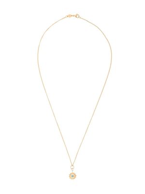 Nialaya Jewelry collier à pendentif œil protecteur - Or