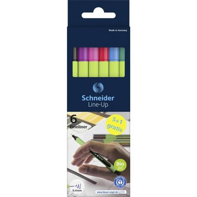 Schneider Schreibgeräte Fineliner Line-Up 6er Etui, sortiert, 5+1 Aktion 191086 Rollerballpen 1 stuk(s)