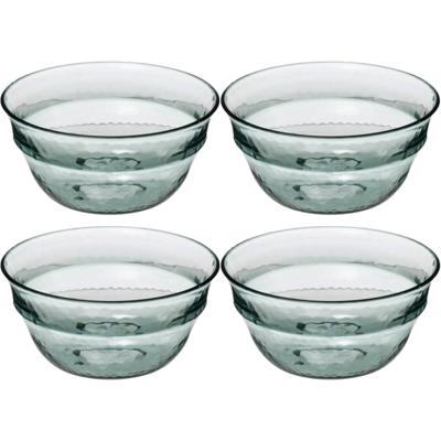 Secret de Gourmet - Set van 8x stuks - Kommetje/serveer schaaltje - relief kunststof - D13 cm