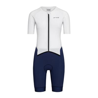 Orca Athlex Aero Race Suit V2 korte mouw dames wit/blauw