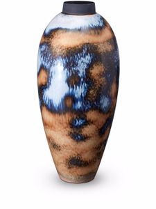 L'Objet vase Terra en porcelaine (64 cm) - Bleu