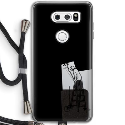 Musketon Painter: LG V30 Transparant Hoesje met koord