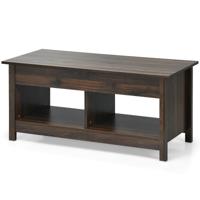 Bovenkant Optillen Salontafel Moderne Hef Tafelblad Opslag Koffietafel Multifunctionele Accent Meubilair Bruin/Zwart//Eiken/Wit