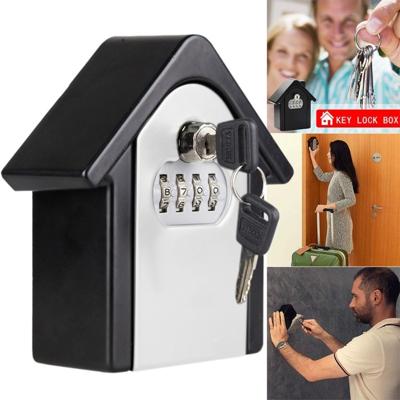 Hut vorm wachtwoord lock opbergdoos veiligheid vak Wandkast veiligheid box (grijs)