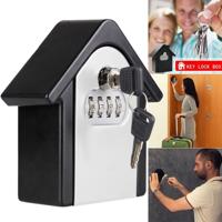 Hut vorm wachtwoord lock opbergdoos veiligheid vak Wandkast veiligheid box (grijs)