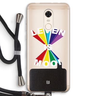 Het Leven Is Mooi: Xiaomi Redmi 5 Transparant Hoesje met koord