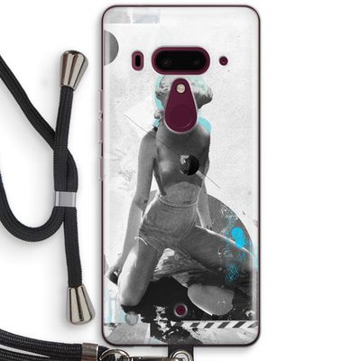 I will not feel a thing: HTC U12+ Transparant Hoesje met koord