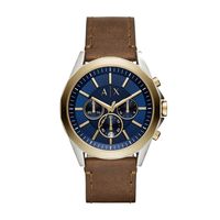 Horlogeband Armani Exchange AX2612 Leder Bruin 22mm