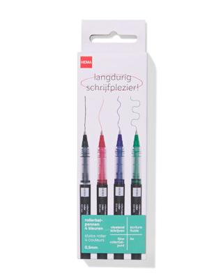 HEMA Rollerbalpennen 0.5mm - 4 Stuks