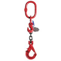 Delta 1-Sprong met veiligheidshaak, met inkorthaak | Grade 80 | 3,150 ton | 10 mm | 1 m - YE.8.1SVI.10.010 YE.8.1SVI.10.010