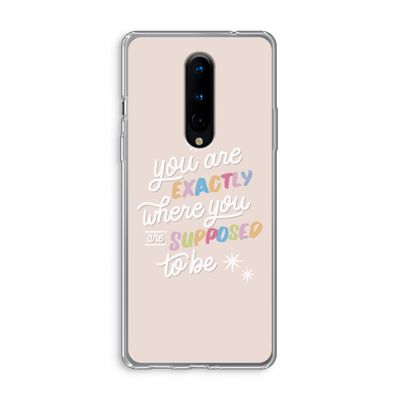 Right Place: OnePlus 8 Transparant Hoesje